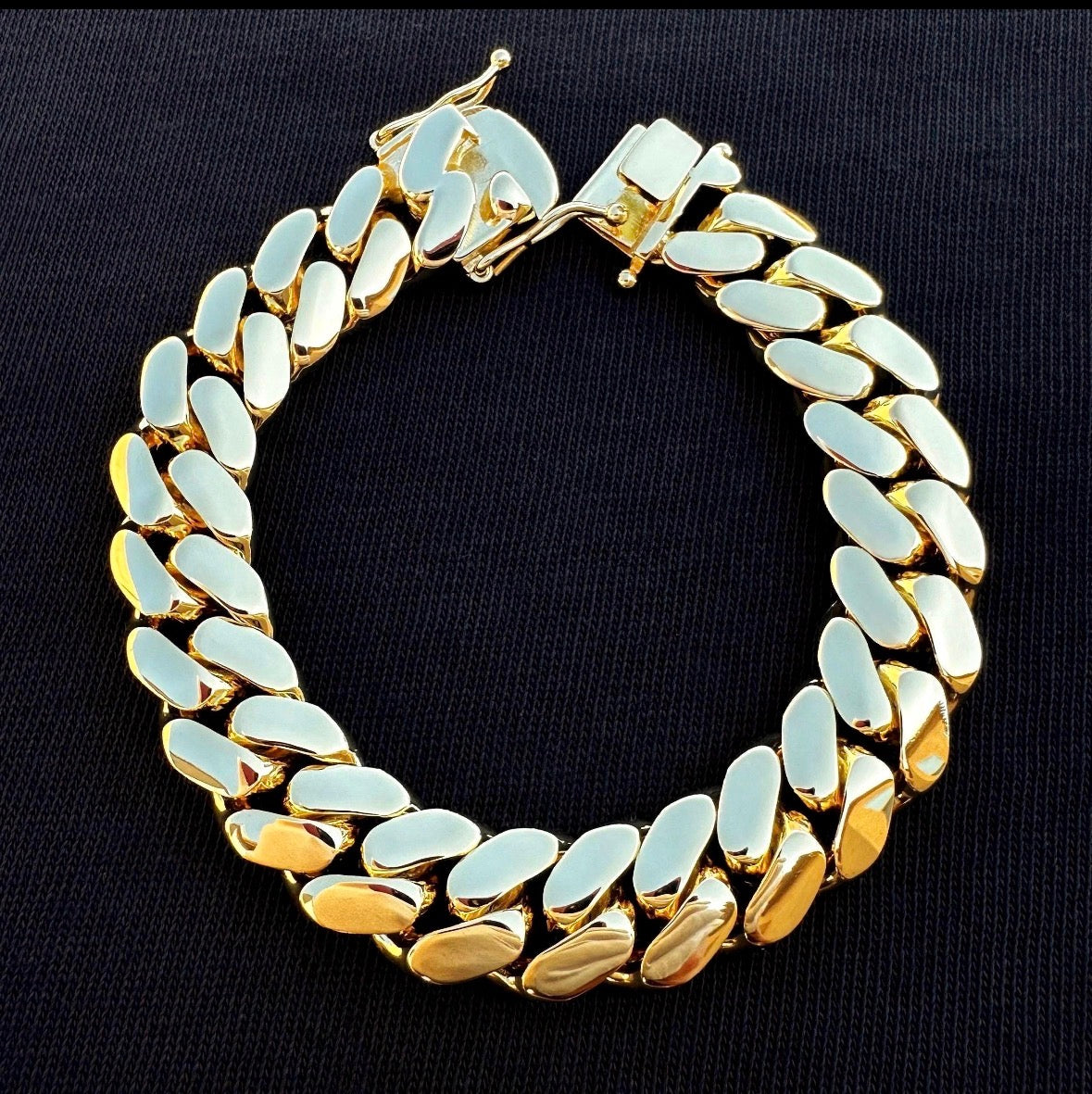 20mm 18K Gold Cuban Bracelets